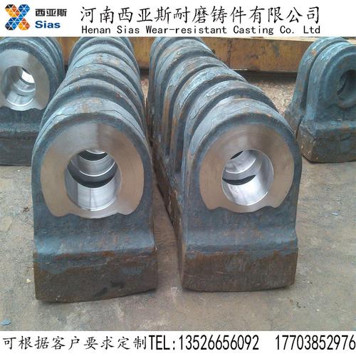 可提供圖紙定做 礦山設(shè)備破碎機配件 合金高錳復(fù)合錘頭 高鉻錘頭